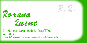 roxana quint business card